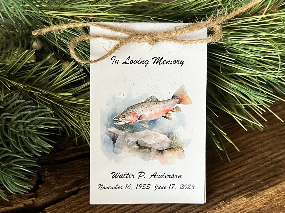 Photo of Set of 20 Trout Flower Seed Packets